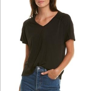 Michael Stars Patrice Top | Black Short Sleeve | Women’s Small